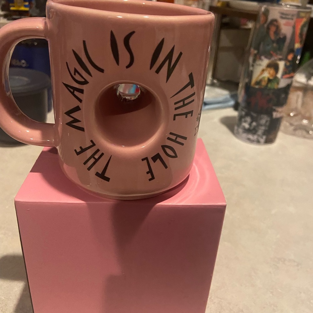 Voodoo Doughnut Pink Ceramic Mug - Picture 2 of 3